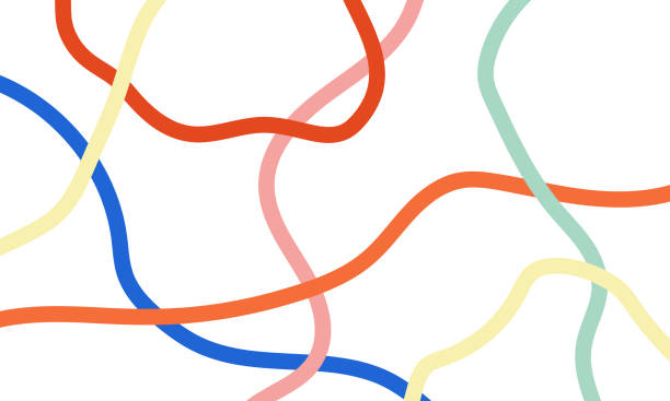 istock Abstract hand drawn colorful lines background. Design template for print, card, web banner, packaging 2169858861