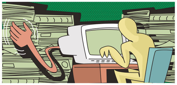 illustrations, cliparts, dessins animés et icônes de archiviste virtuel - planche contact