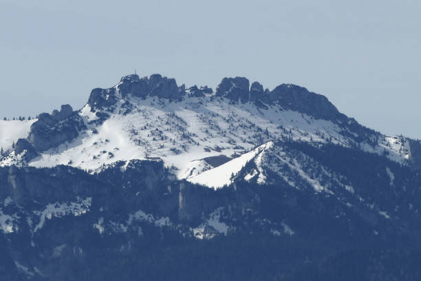 Kampenwand mountain in Bavaria, Germany in springtime
