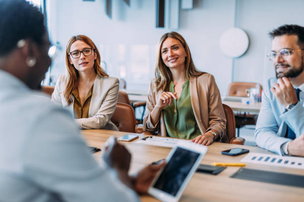 istock Business persons on meeting in the office. 2169869836