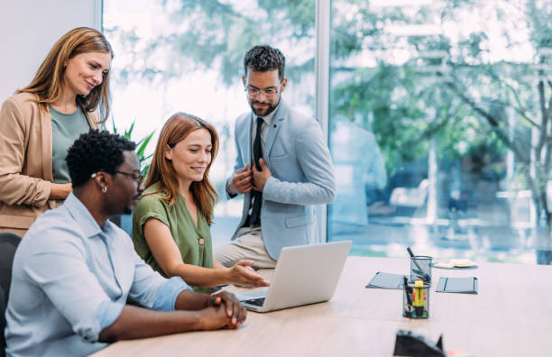 istock Team of professionals during a meeting. 2169870059