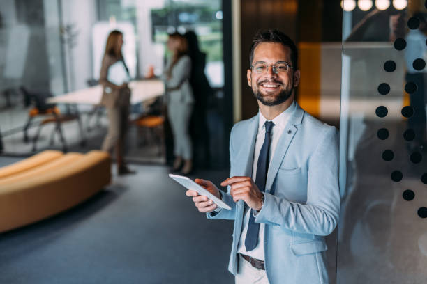 istock Successful businessman in the office. 2169870098