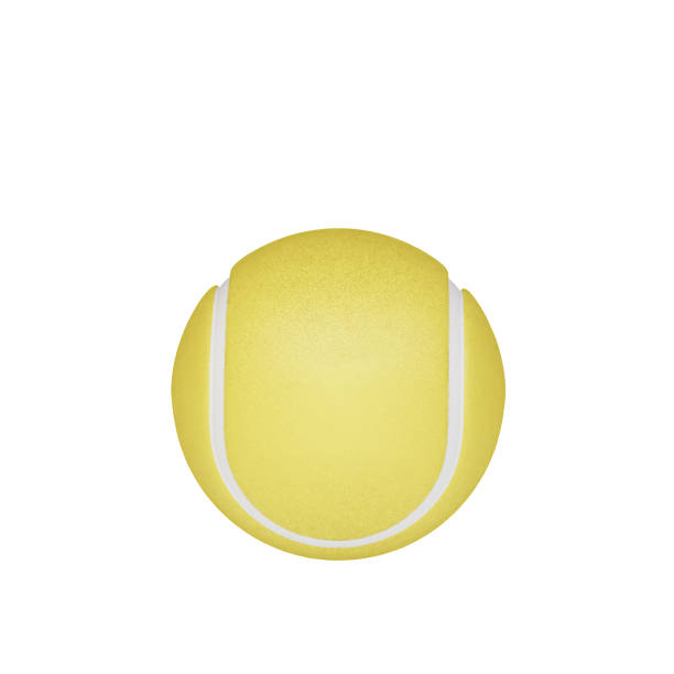 Tennis ball with blank ribbon