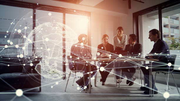 istock Global business concept. Communication network. Management strategy. Digital transformation. 2169874497