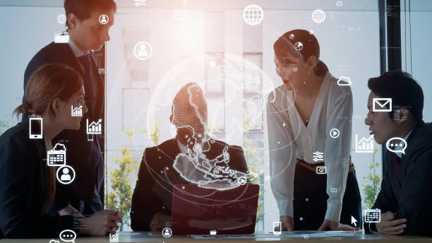 istock Global business concept. Communication network. Management strategy. Digital transformation. 2169874571