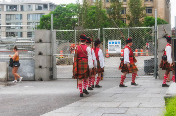 Tartan and bagpipes