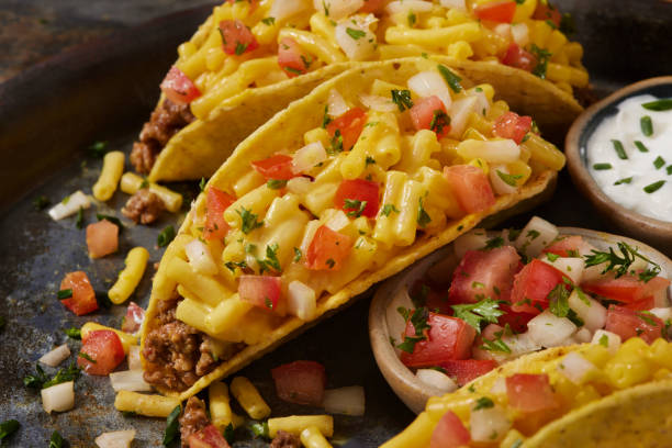 Mac and Cheese Beef Taco's