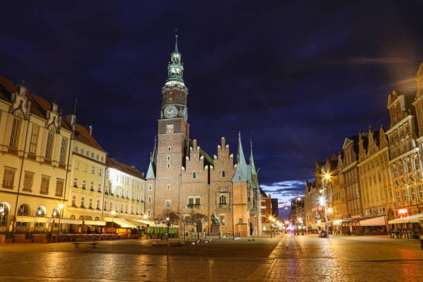 istock Wroclaw Old Town Hall night blue hour Poland 2169890061