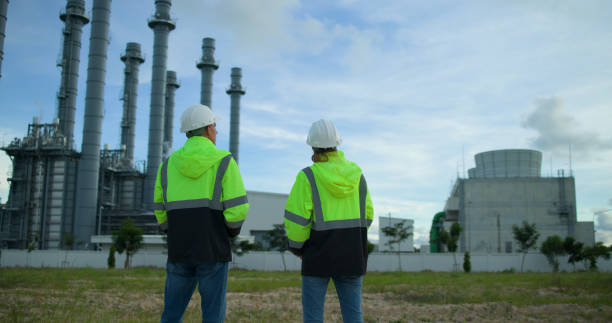 istock The senior project engineering team Inspects the progress of the building project. Medium-sized power plant in an industrial estate to send payments to companies in industrial zones 2169893011