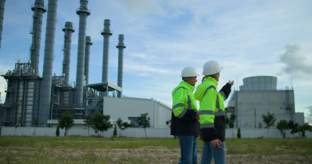 istock The senior project engineering team Inspects the progress of the building project. Medium-sized power plant in an industrial estate to send payments to companies in industrial zones 2169893019