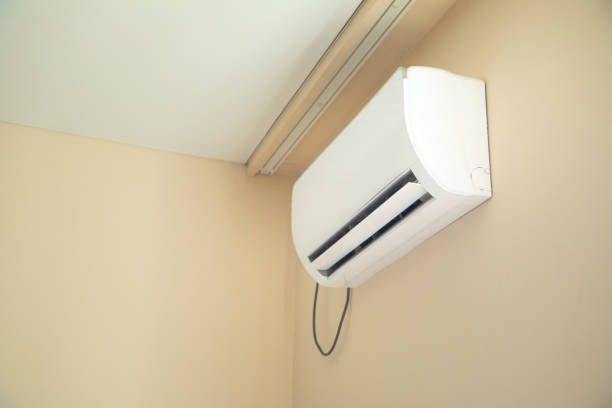 Air conditioner on the wall at the home.