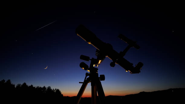 istock Astronomical telescope for observing stars, planets, Moon and other celestial objects. 2169893597