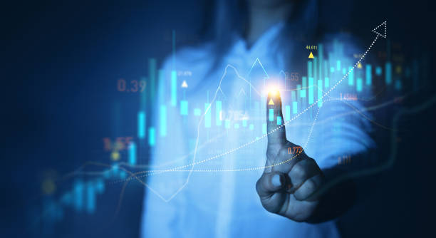 istock Trader analyzing data on virtual screen.Price graph and indicator. Stock market invest and crypto currency. Stock market and business investment. 2169893687