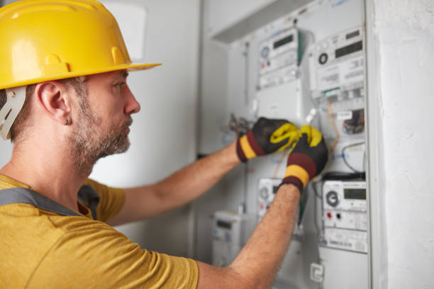 istock Technician working on a modern electricity power meter station in a building. 2169894661