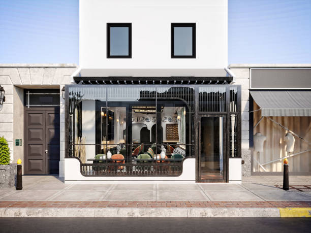 istock 3D render of cafetaria and restaurant 2169894943