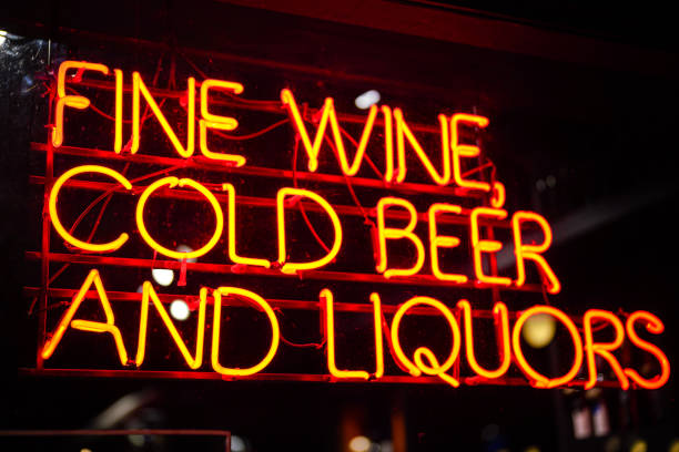 istock Wine and liquors store banner. 2169900108