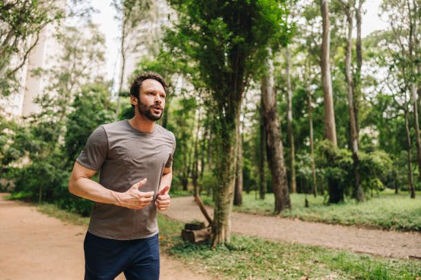 istock Mature man running at the park 2169901976