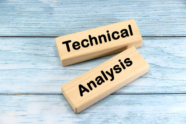 istock Technical Analysis wording  or text on wood block with blue background.Copy space and business concept. 2169905085