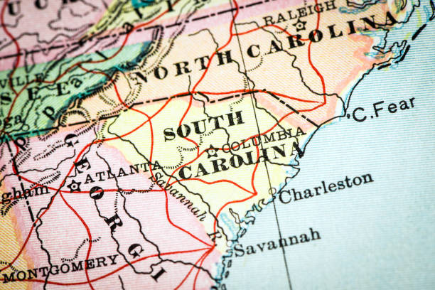 istock Antique map of South Carolina (1898) 2169905311