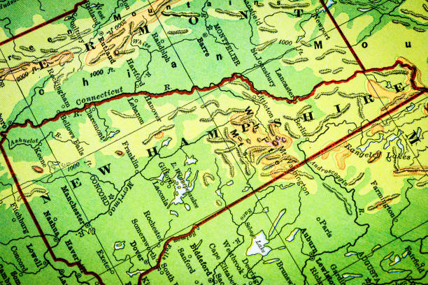 istock Antique map of New Hampshire (1898) 2169906599