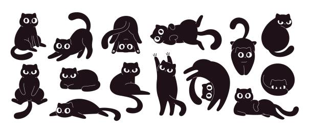 Cartoon Kitty Cloud Creative Funny Wall Sticker Cartoon Kitty Cloud Creative Funny Wall Sticker