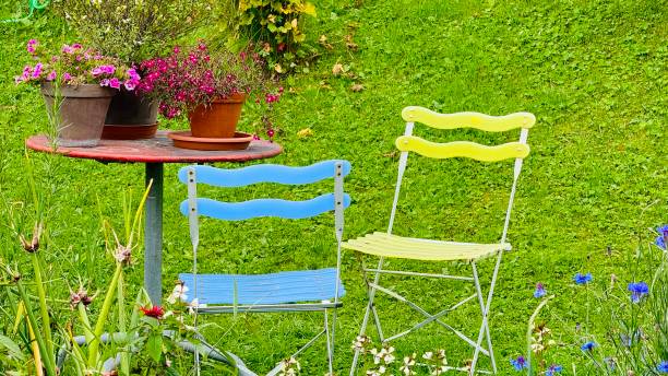 Flower arrangement in the garden