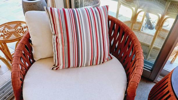 istock decorative red armchair and cushion 2169917594