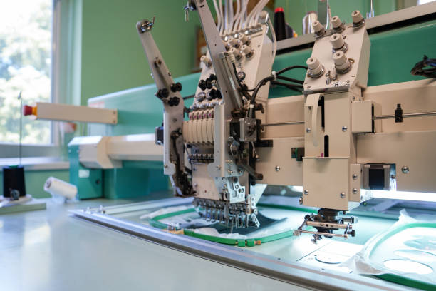 istock Multi Needle Embroidery Machine in Textile factory 2169924825