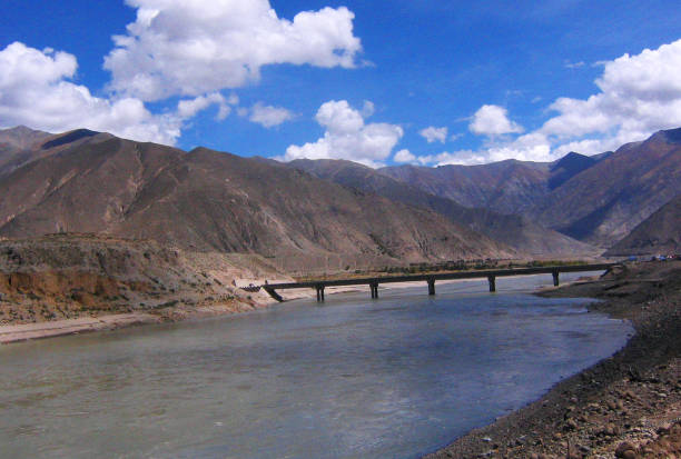 Yarlung Tsangpo River near Shigatse, Tibet, China