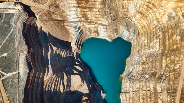 istock Aerial View of a Quarry with Water Pool 2169930561