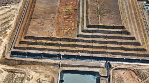 istock Detailed View of Terraced Mine Waste Fields 2169932401