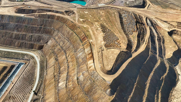 istock Terraced Slopes of a Mining Site 2169935844