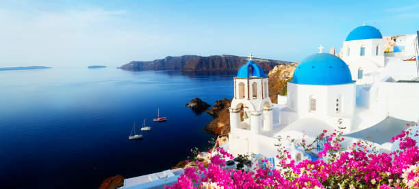 istock white belfries Santorini island, Greece 2169937211