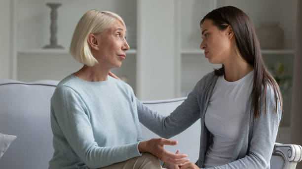 istock Caring daughter supporting mature mother, touching shoulder 2169939506
