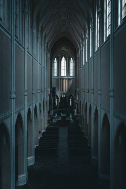 istock View inside a beautiful church 2169940753