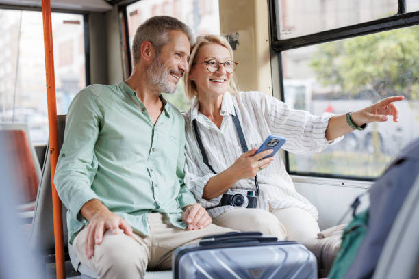 istock Mature couple traveling and using public transportation 2169942272
