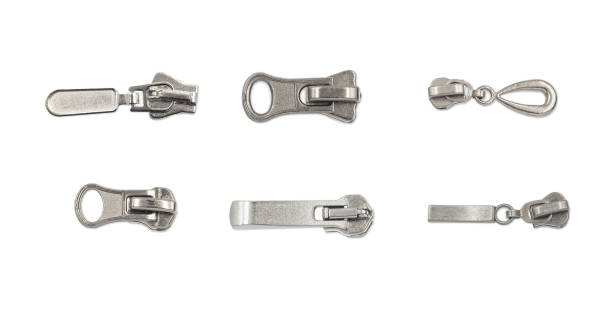 Zipper on white background. Isolated 3D image