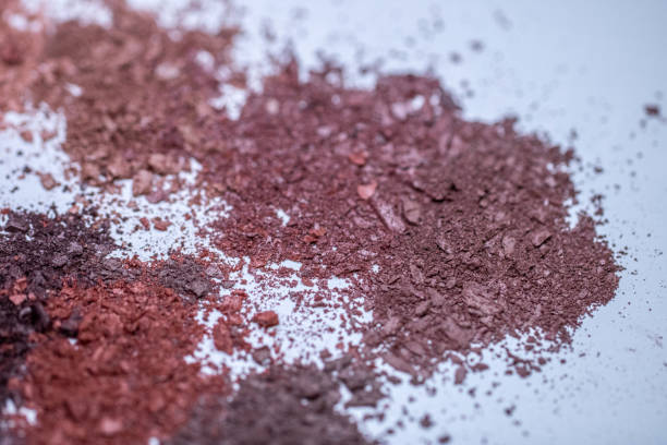 istock Neutral plum brown eyeshadow crumbles macro 2169944108