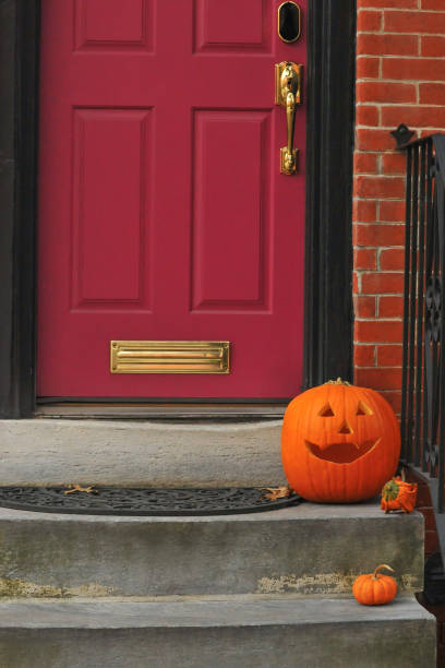 istock Pumpkins on the porch 2169945321
