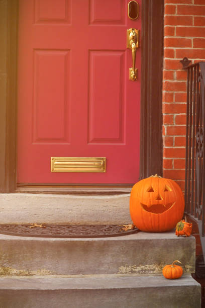 istock Pumpkins on the porch 2169945333