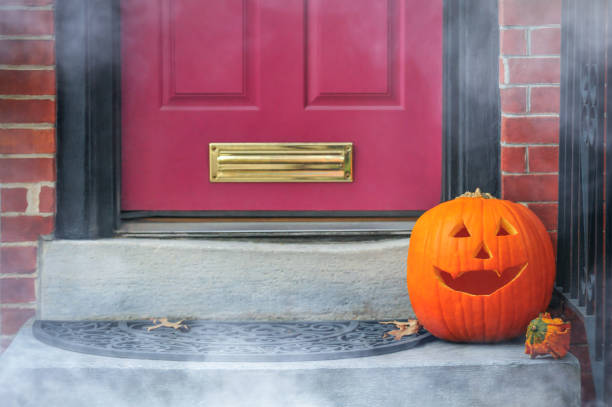 istock Pumpkins on the porch 2169945336