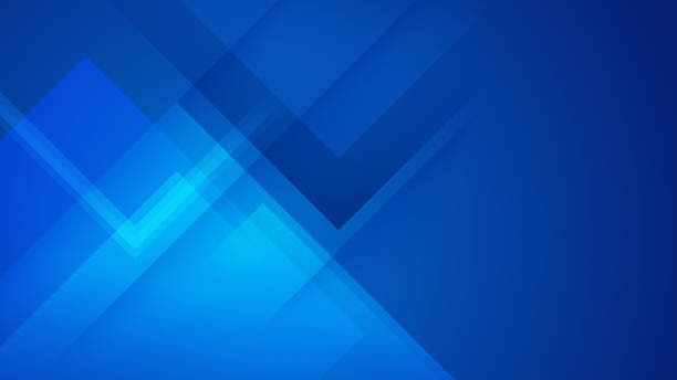 illustrazioni stock, clip art, cartoni animati e icone di tendenza di sfondo astratto geometrico sfumato blu moderno - sfondo astratto