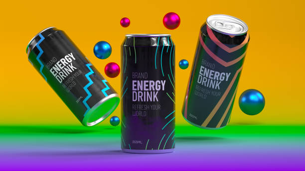 istock Black Energy Drink Can Design for E-Commerce Presentations. Unbranded Packaging for Brand-Agnostic Products. 3D Rendering 2169955540