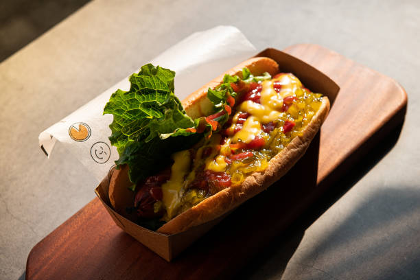 istock Hot dogs on the table 2169957173