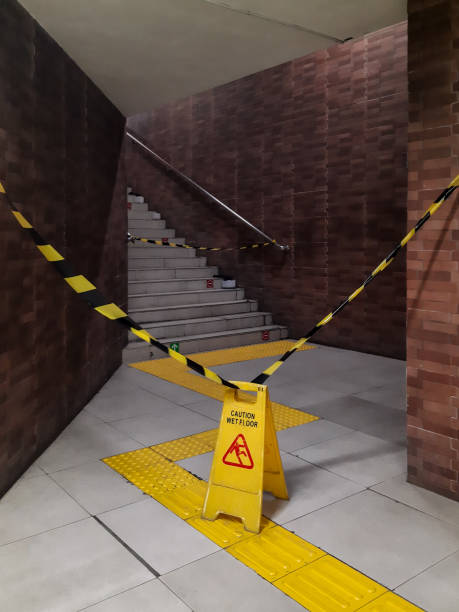istock Wet floor attention sign. 2169958719