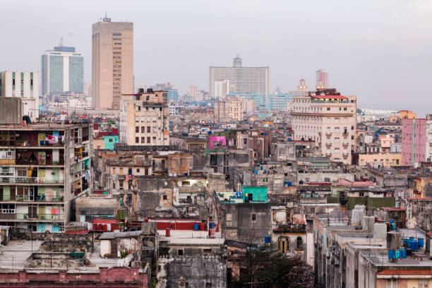 Cuba, Havana. Classic Cubana vieja skyline.  Old Cuba. 2016-04-02