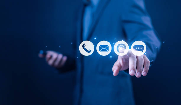 istock Wireless Technology Symbol Contact Us Global Communication 2169962481