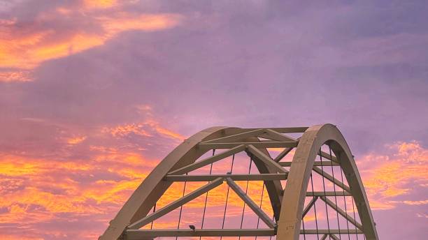 istock Beautiful bridge at the sunset 2169963601
