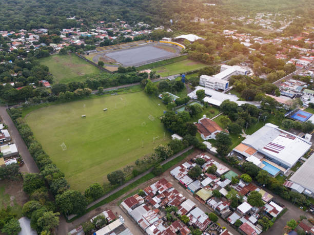 istock Green sport field in university campus 2169969589
