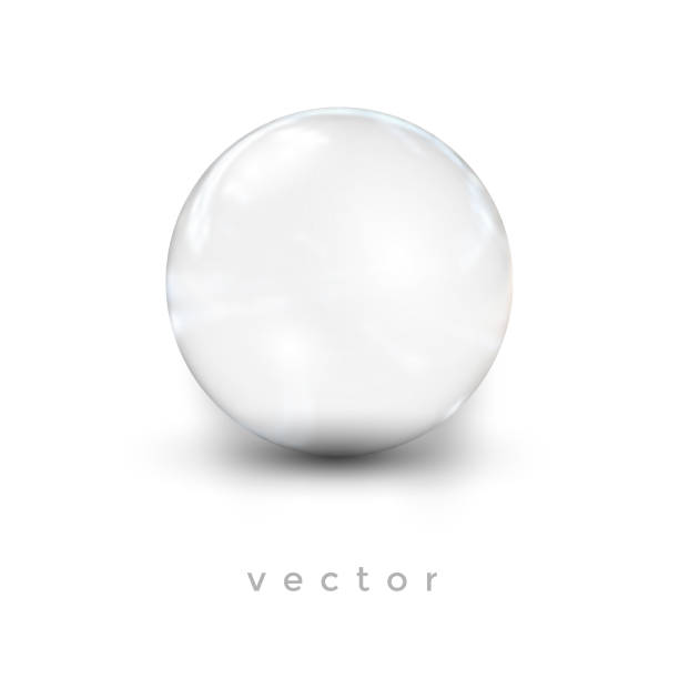 istock Glass vector ball. Crystal Magic Ball .Realistic balloon for labels, advertising . 2169974732